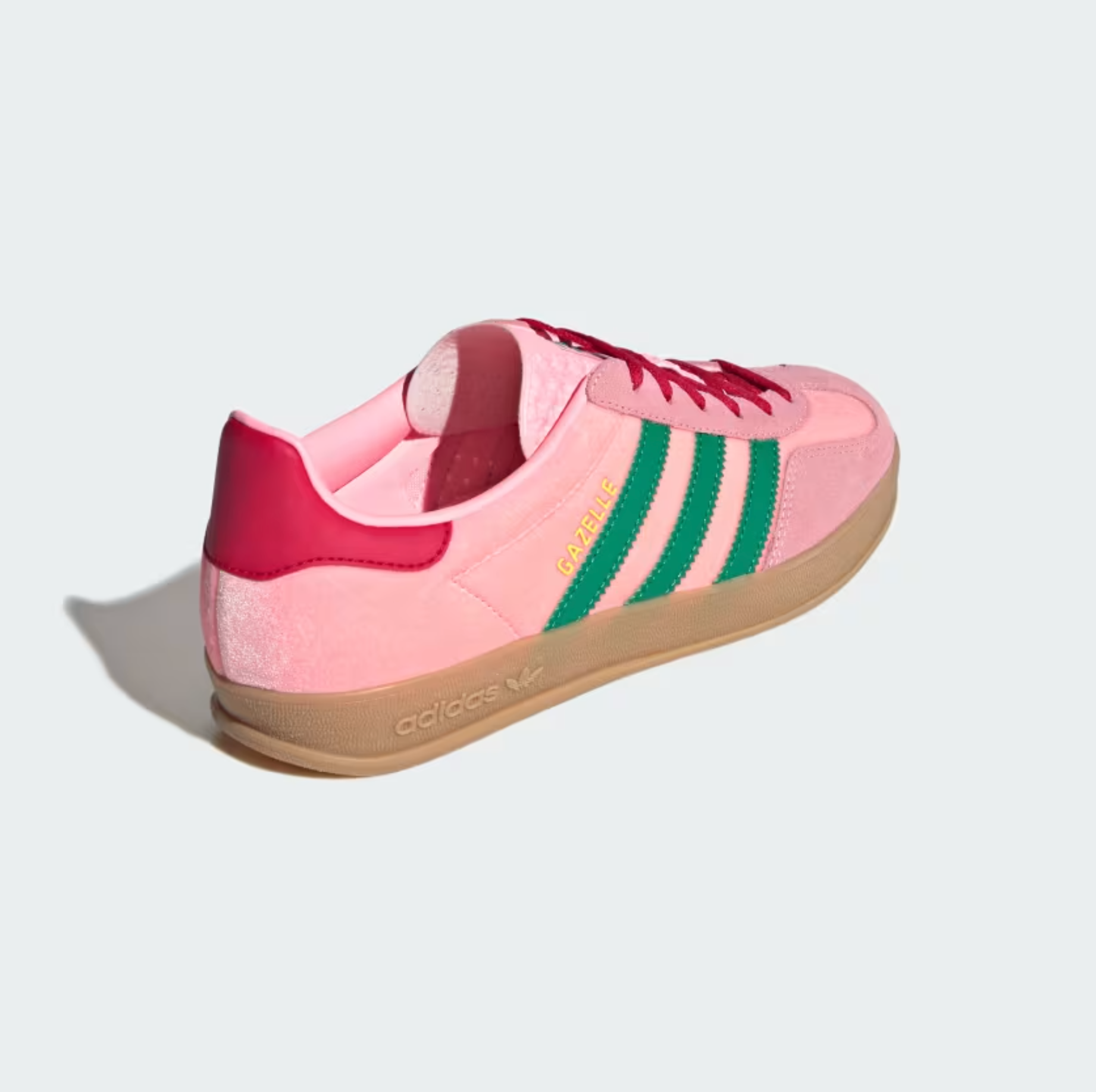 Adidas Gazelle Indoor Court Green / Glow Pink