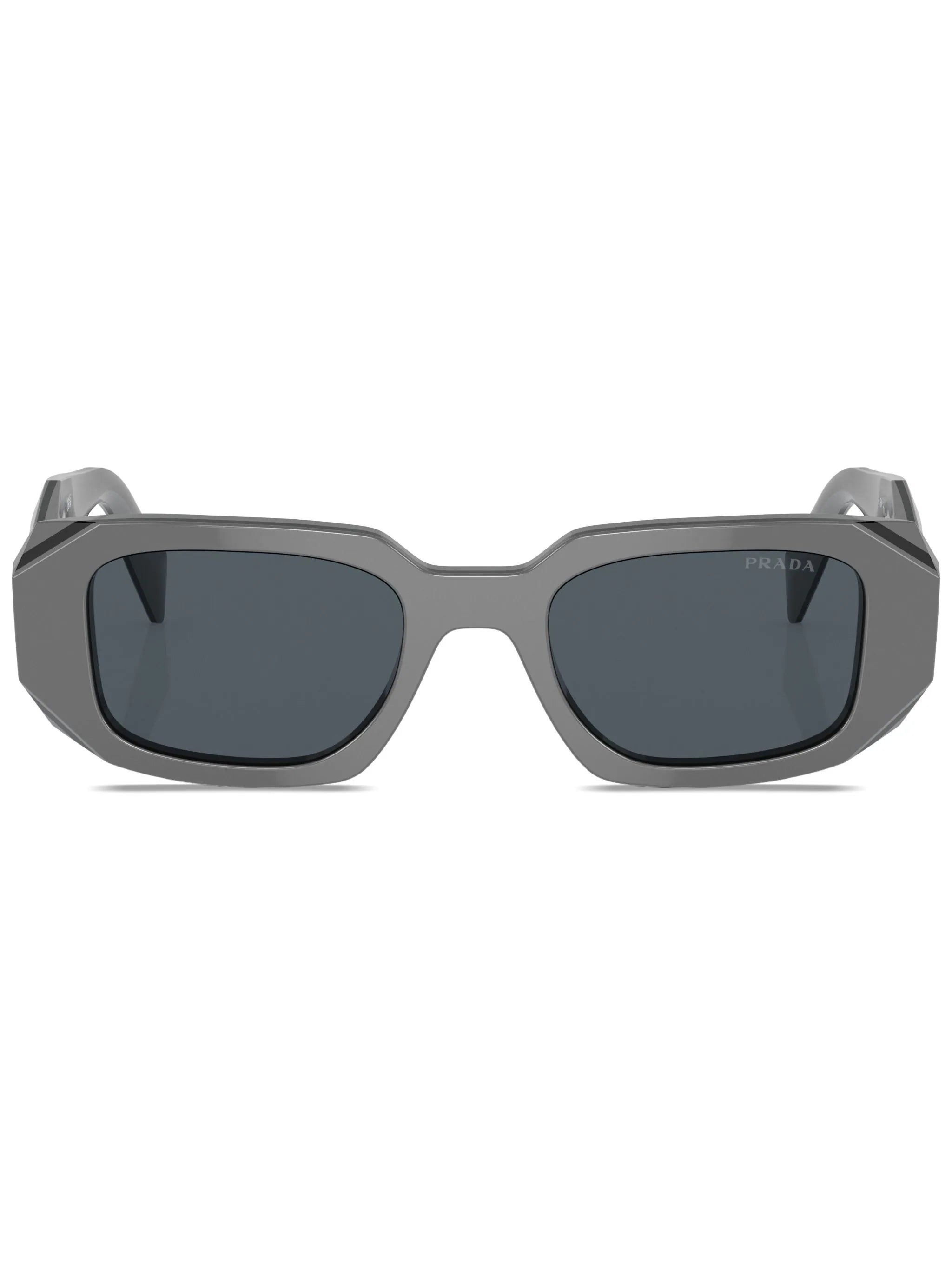 Prada Rectangular Grey Sunglasses