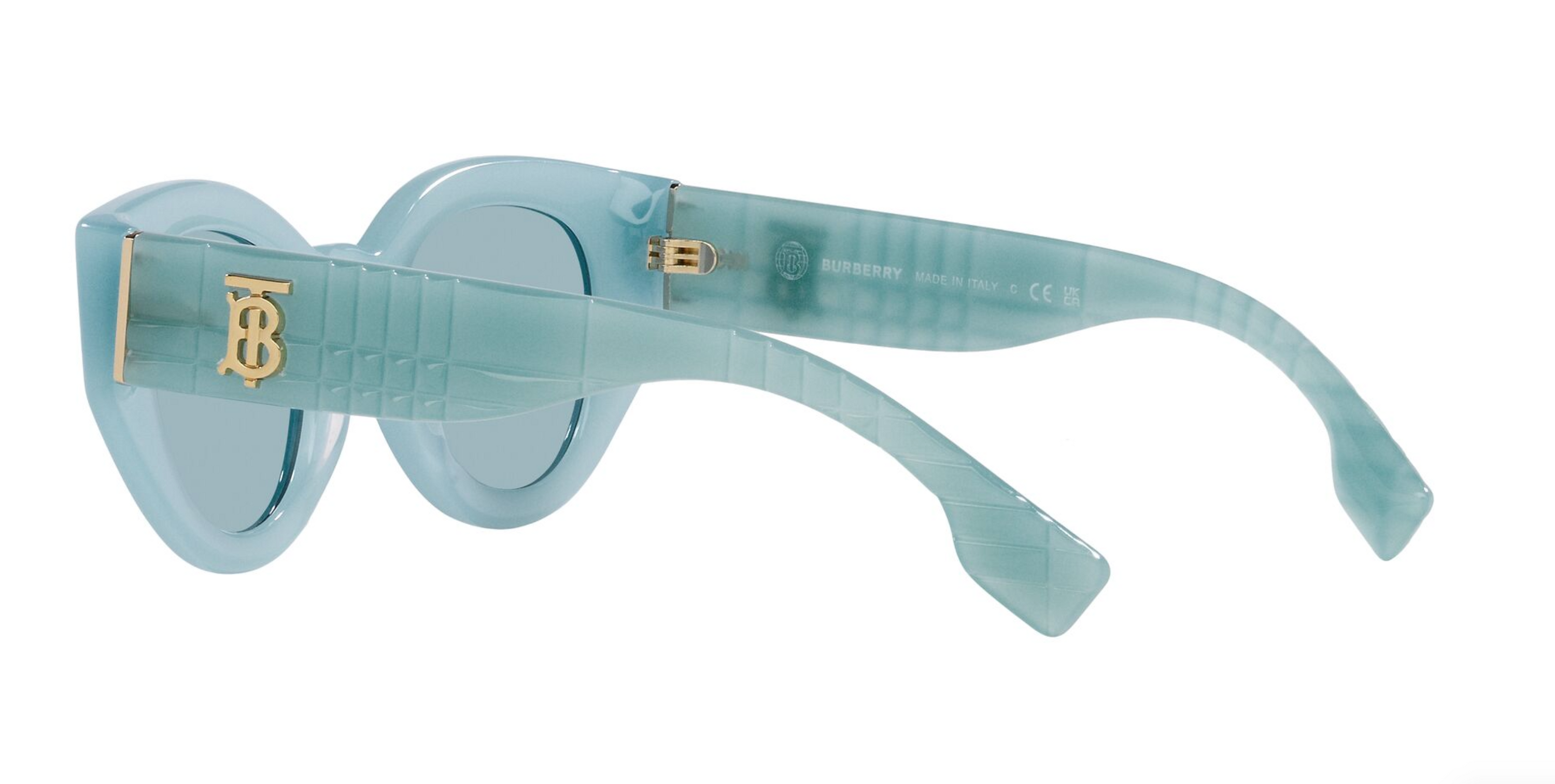 Burberry Meadow Blue Cat Eye Ladies Sunglasses