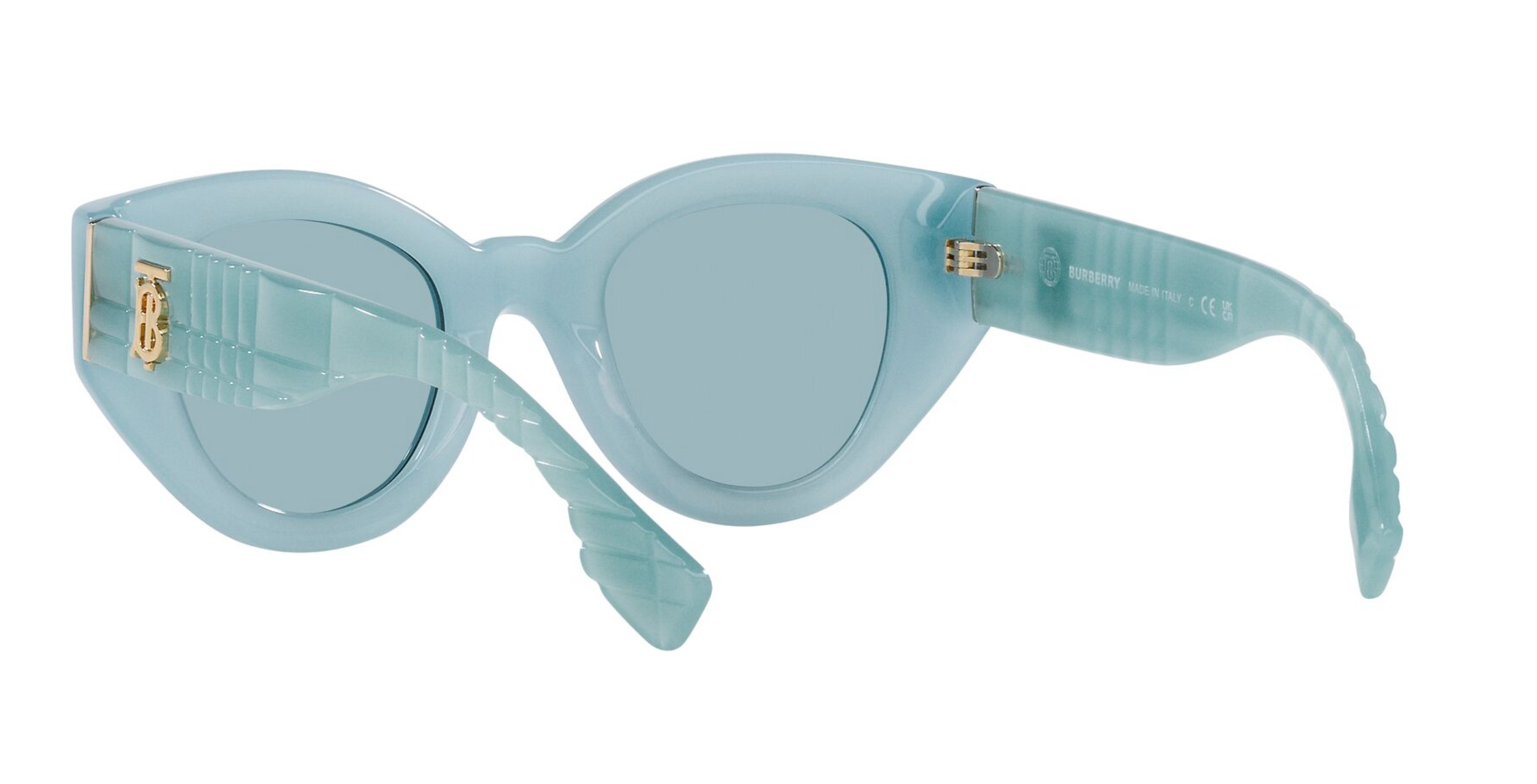 Burberry Meadow Blue Cat Eye Ladies Sunglasses